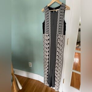 Anthropologie Monochrome Geometric Sleeveless full-length Romper